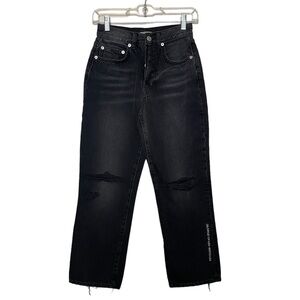 NWT Adaptation Black Distressed Jeans size 26
